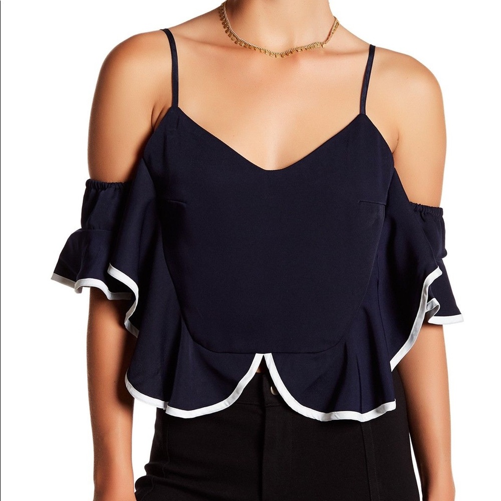 GRACIA off the shoulder ruffle top